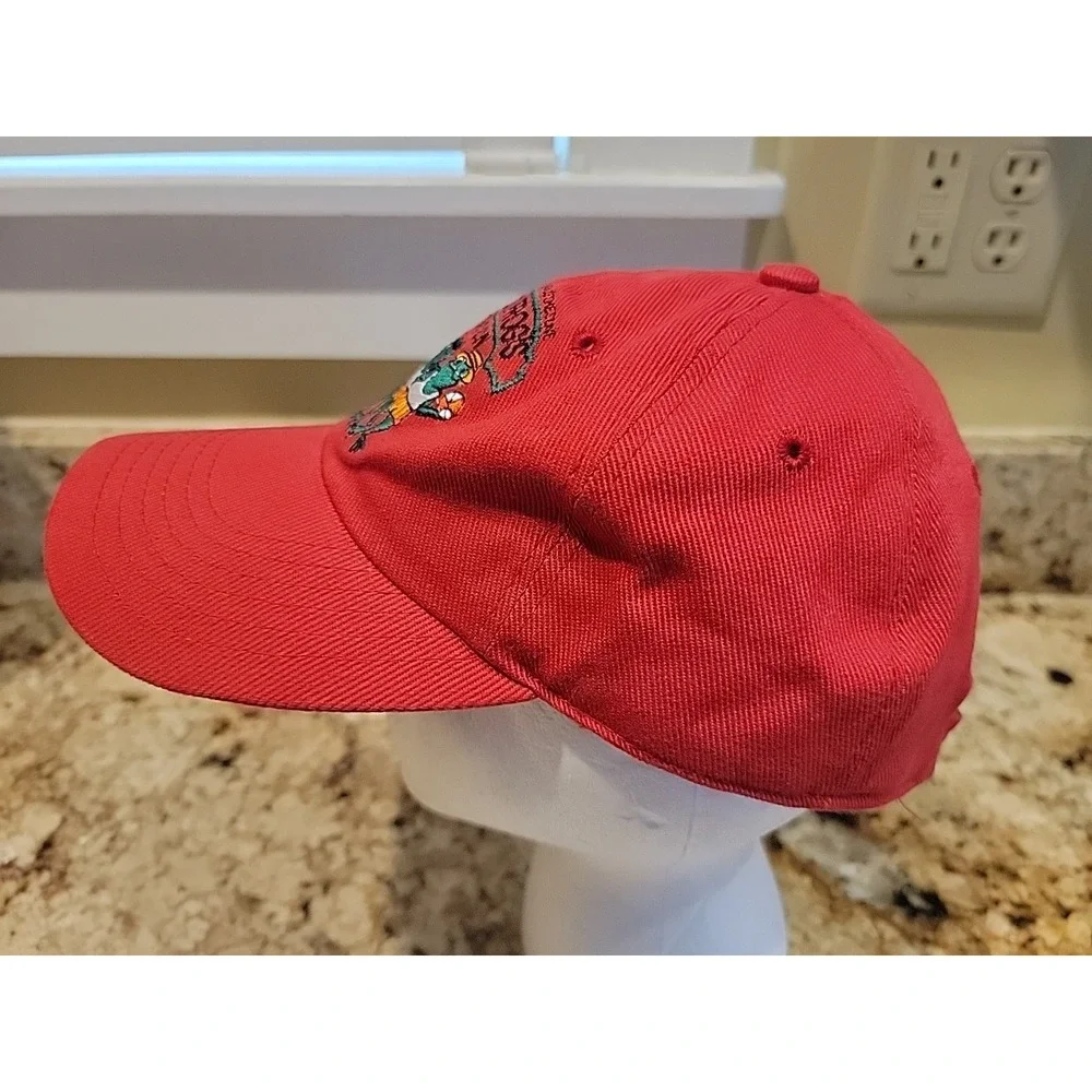 Señor Frogs Cancun Mexico Red Hat  Adjustable Strap Back One Size Vintage